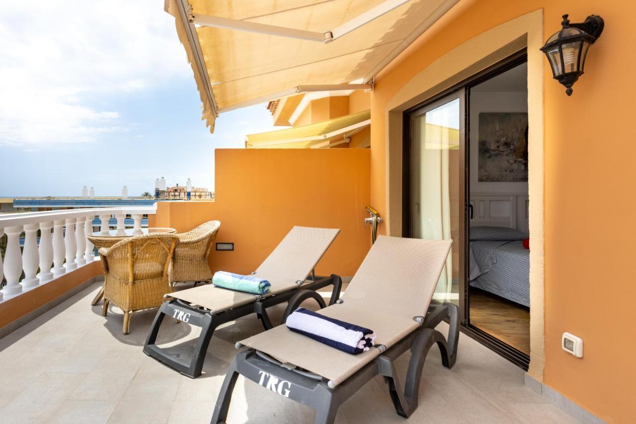 Exclusive Penthouse Playa Las Vistas 4 Close To The Sea And Beach, Aircondition For A Fee, Wifi, Terrace, Heated Pool Playa de las Americas  Exteriör bild
